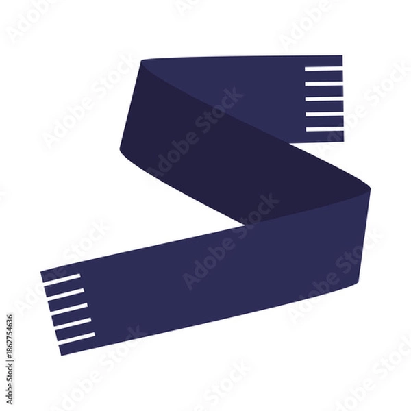 Obraz 冬の防寒アイテム・マフラーのイラスト