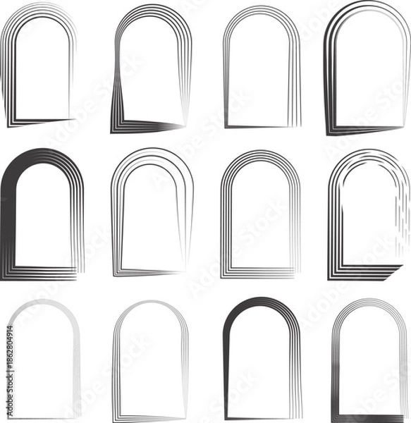 Obraz Ramadan brush architectural arches