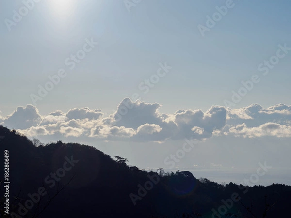 Obraz 六甲山の登山道アイスロードからの眺め