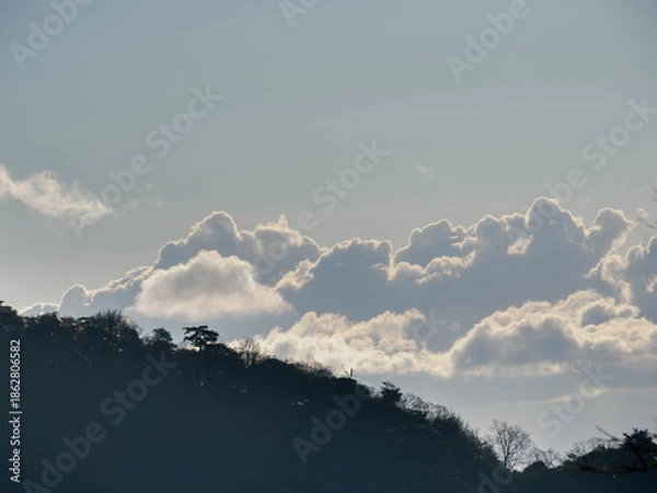 Obraz 六甲山の登山道アイスロードからの眺め