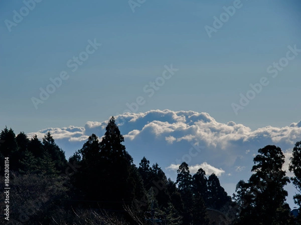 Obraz 六甲山への登山道、アイスロードからの眺め