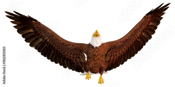 Obraz 3D Rendering Eagle Bird on White