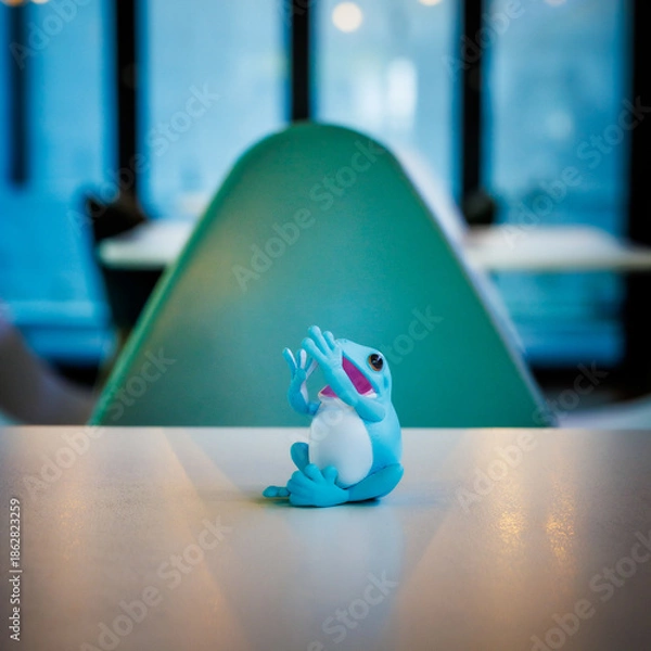 Fototapeta The singing frog