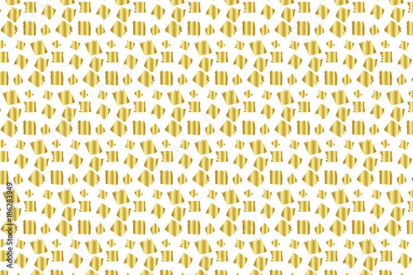 Obraz Golden Vector Hand Drawn Pattern