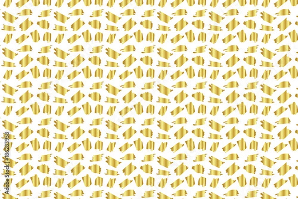 Obraz Golden Vector Hand Drawn Pattern