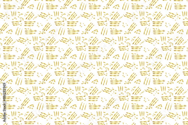 Obraz Golden Vector Hand Drawn Pattern