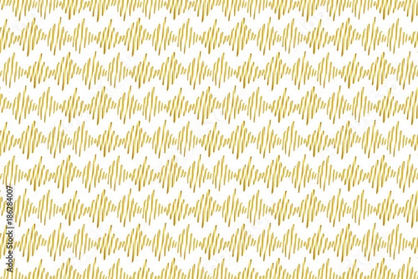 Obraz Golden Vector Hand Drawn Pattern