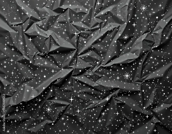 Obraz Cosmic Dark Texture with Starry Abstract Pattern