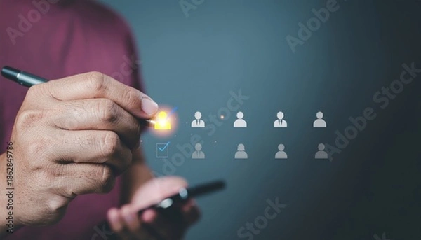 Obraz Job applicant selection.