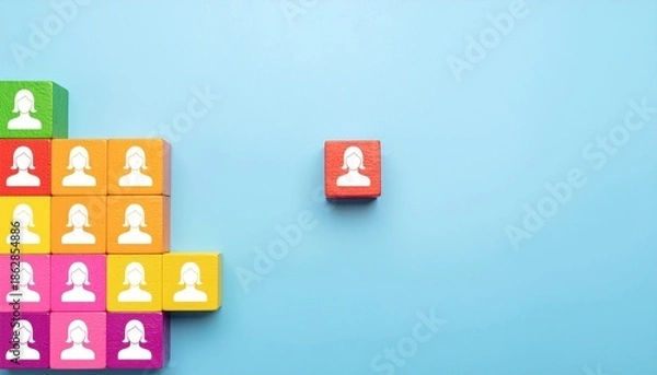 Fototapeta Team Structure.