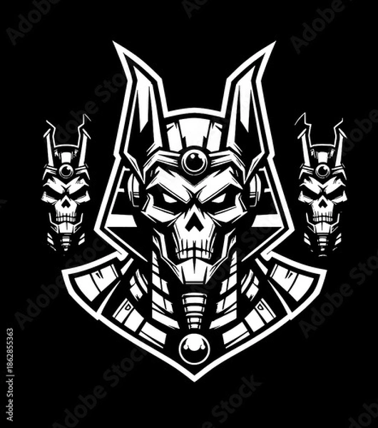 Obraz skull with wings