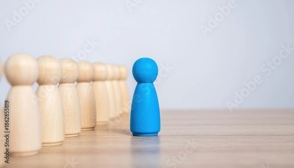 Obraz Blue Peg Doll Leader.