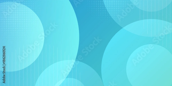 Obraz Modern abstract bright blue green gradient illustration background with simple pattern. Cool design. Eps10 vector