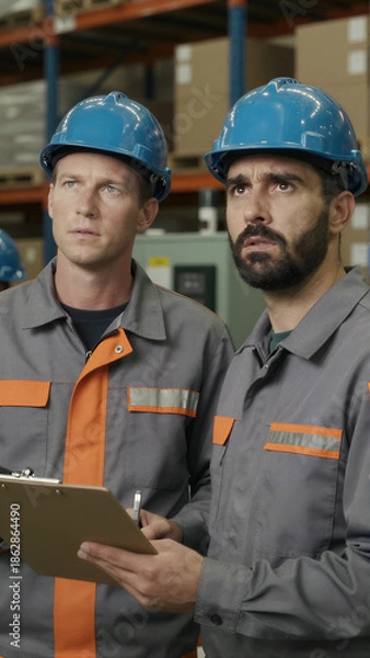 Obraz Warehouse Workers Inspection