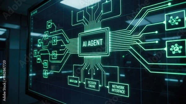 Obraz AI Agent System Architecture & Digital Intelligence Network