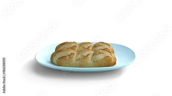 Fototapeta breads in plate