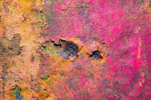 Fototapeta Rusty iron plate surface texture