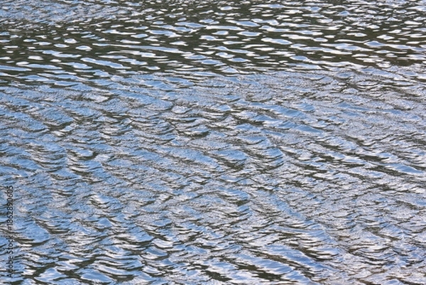 Obraz 穏やかな川の流れの小波