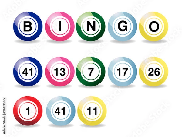 Obraz bingo balls