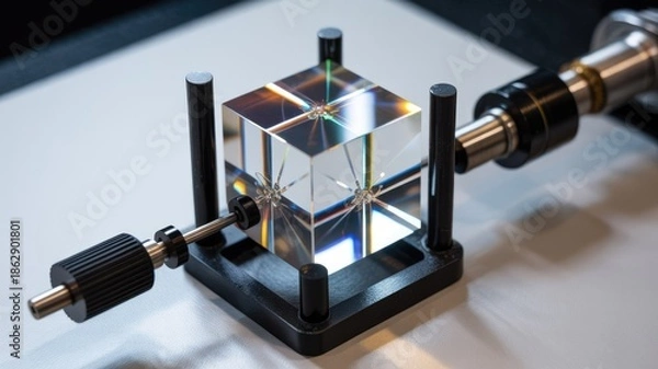 Obraz Beam Splitter Prism Setup