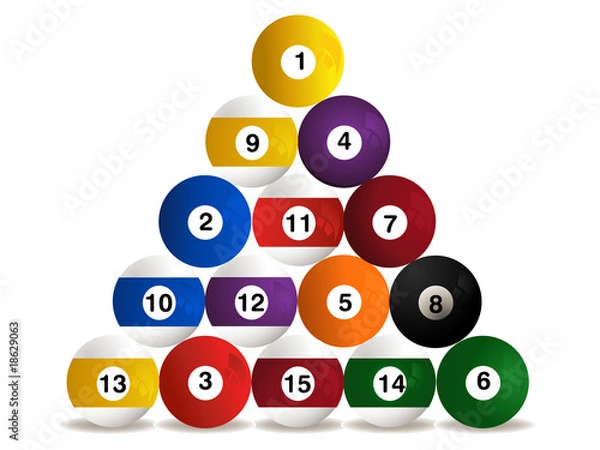 Fototapeta pool balls