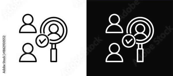 Fototapeta Sampling icon set black and white