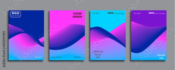 Obraz Creative colored cover. Cover design.