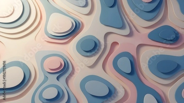 Obraz Abstract layered paper art design