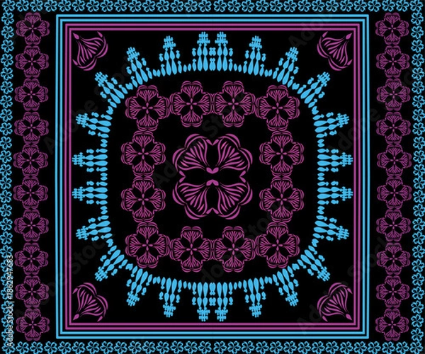 Obraz oriental mandala motif