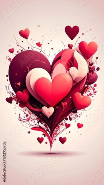 Obraz valentine heart background