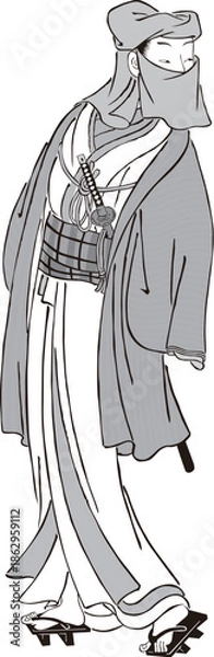 Obraz 浮世絵　町人　その247