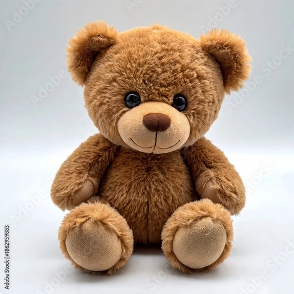 Obraz Teddy bear isolated on white background generative ai