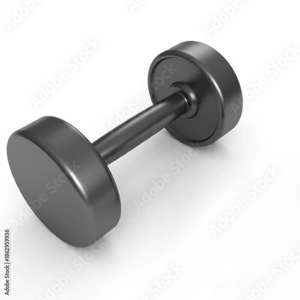 Obraz Dumbbell isolated on white background generative ai