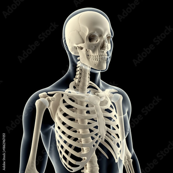 Obraz Human Skeleton with Lower Back Pain