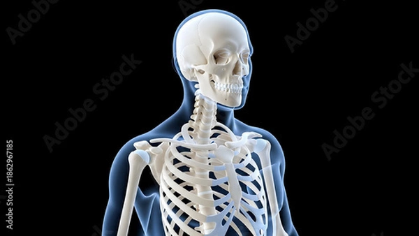 Obraz Human Skeleton with Lower Back Pain