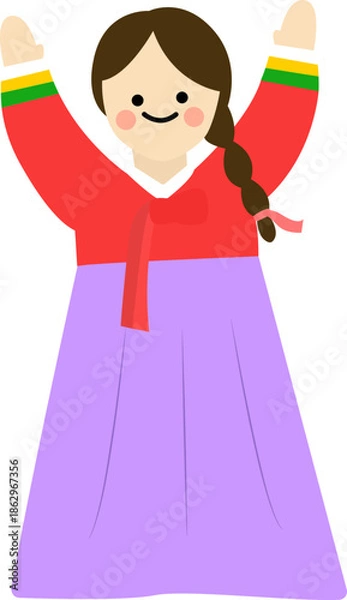 Obraz 한복 캐릭터