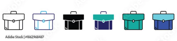 Obraz Minimal Briefcase Vector Illustration	