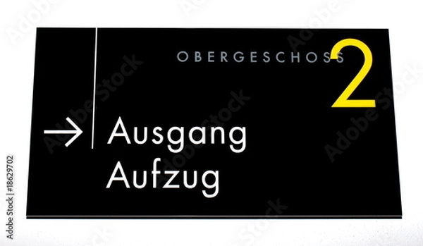 Obraz Hinweisschild 2