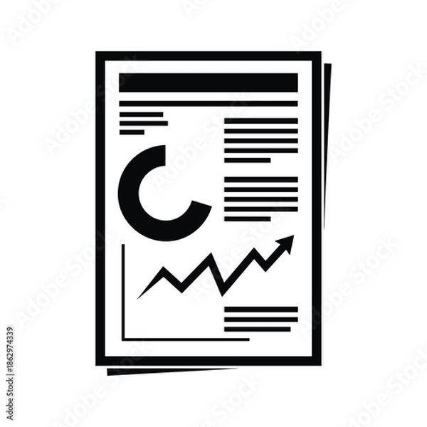 Obraz Data analysis report document