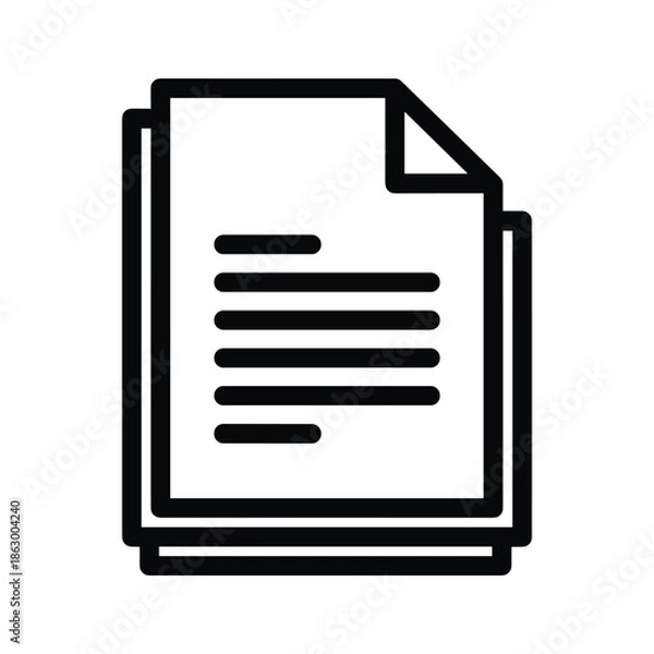 Obraz Document with Text Lines