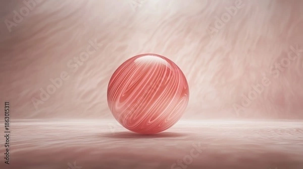 Fototapeta Reddish pink sphere design object