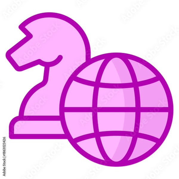 Obraz Global Strategy Icon
