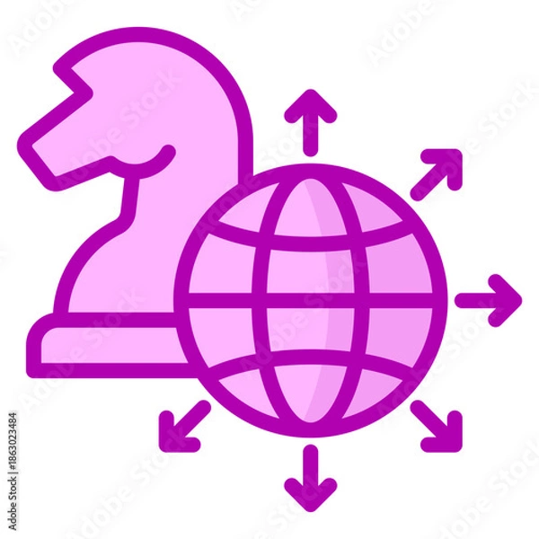 Obraz Expansion Strategy Icon