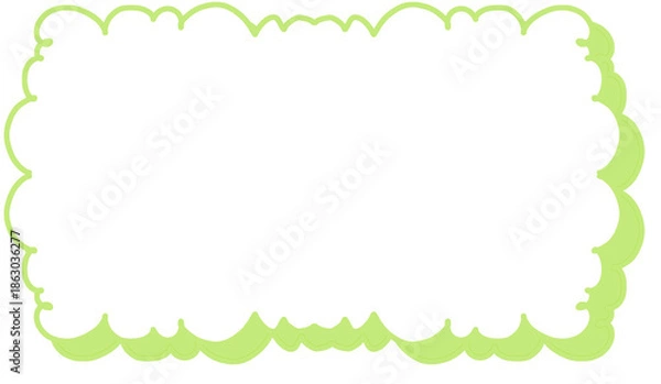 Obraz green leaves frame