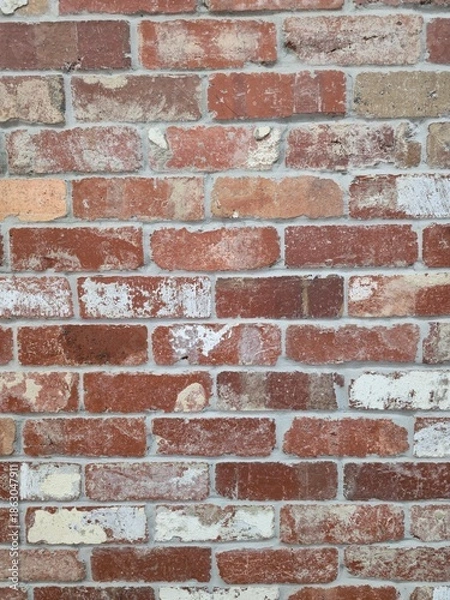 Fototapeta old red brick wall textures