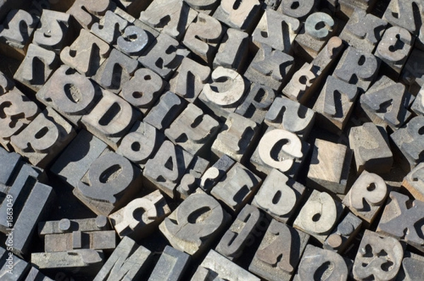 Obraz printers letters