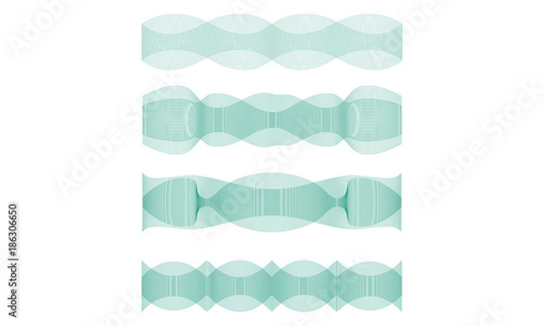 Fototapeta Vector Guilloche Patterns III