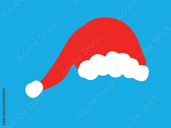 Obraz Red santa claus hat