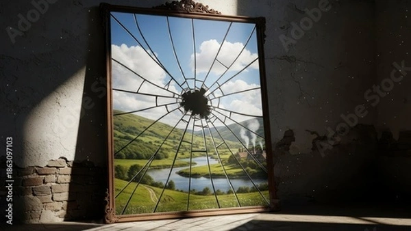 Obraz Broken mirror