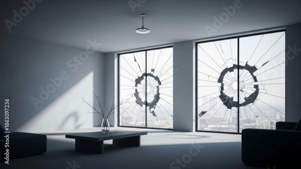 Obraz Broken windows